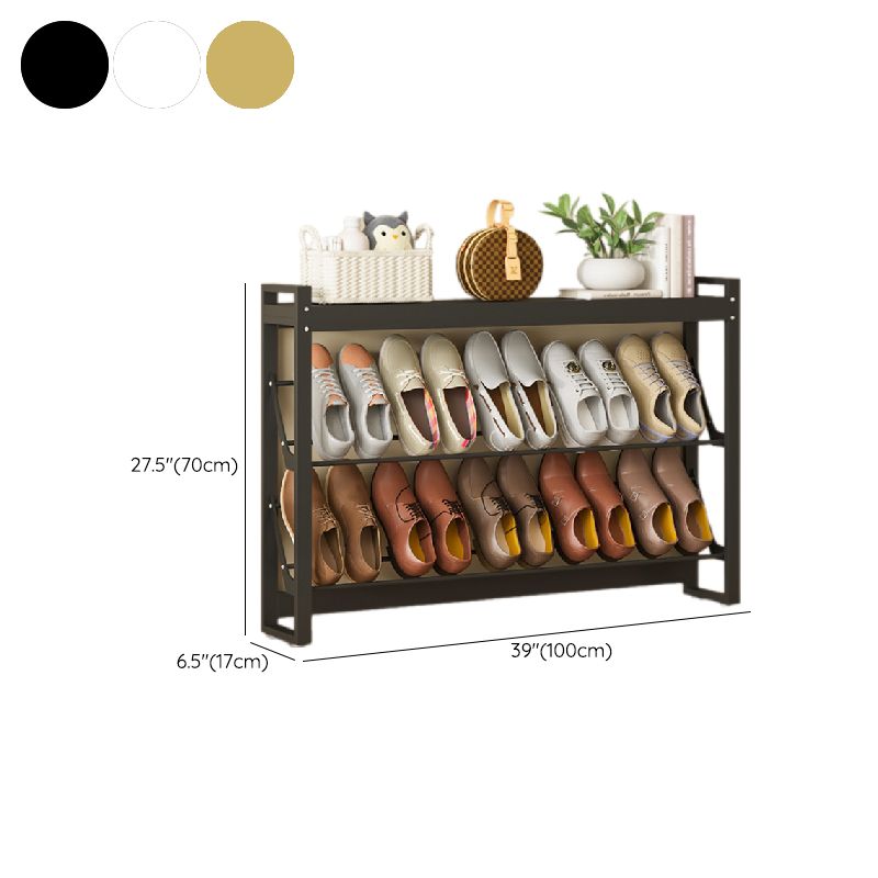 Adult Shoe Rack with Uncovered Storage, Angled Sloping Shelves, and ...