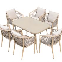 Table & 6 Chaises