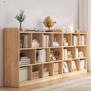 Bibliothèque Double Face en Bois avec roulettes, idéale pour Les Enfants. Parfaite pour Ranger Les Magazines dans la Salle de Jeux, la Chambre, Le