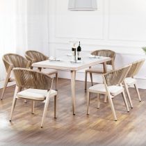 Table & 6 Chaises