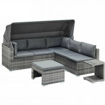 5-Piece Set (2 Single & 1 Three & 1 Foot & 1 Side Table)