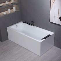 Vasca da Bagno + Set 5 Pezzi Nero