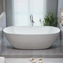 Bathtub & Silver Freestanding Faucet