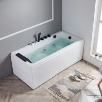 Vasca da Bagno + Set 5 Pezzi Nero