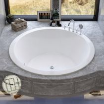 Baignoire avec Ensemble de 5 Pièces en Argent