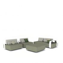 4-Piece Set (2 Chairs & Loveseats & Ottoman)