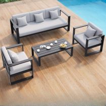 4-Piece Set (3-Seater Sofa & 2 Chairs & Coffee Table)