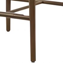 Tabouret de bar moderne simple crème avec dossier arrière, siège rectangulaire et repose-pieds, blanc cassé, lin, tabouret de comptoir (23,5"H), noyer