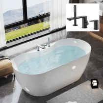 Bathtub & Black Faucet