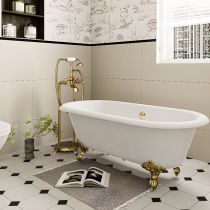 Vasca da bagno+rubinetto da terra