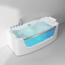 Bathtub&Silver 5PCS&Whirlpool Massage&Heating&Light