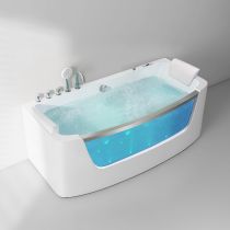 Bathtub&Silver 5-PCS&Whirlpool Massage&Heating&Bubble&Light