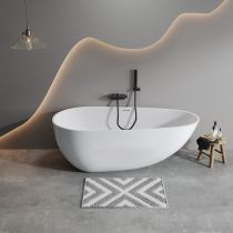 Tub with Wall Mounted Faucets