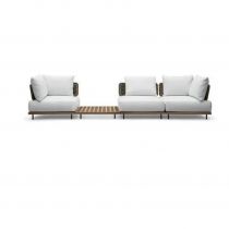 4-Piece Set (2 Corner Sofas & 1 Middle Sofa & 1 Coffee Table)