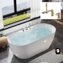 Tub & Gold Faucet