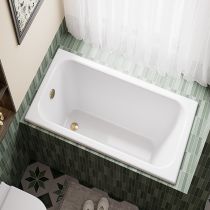 Bathtub & Gold Drain