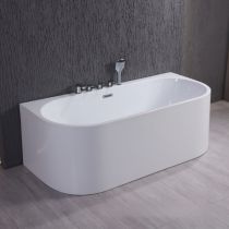 Badewanne & 5-Teiliges Set in Silber