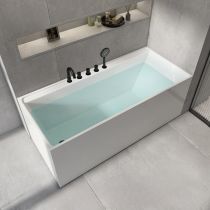 Vasca da Bagno + Set 5 Pezzi Nero