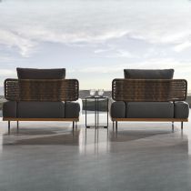 3-Piece Set (2 Single Sofas & Round Coffee Table)