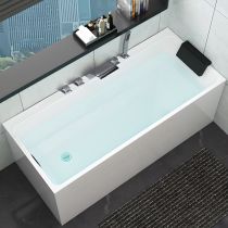 Badewanne & 5-Teiliges Set in Silber