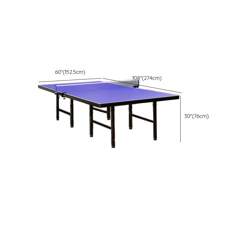 Indoor Ping Pong Table with Cerulean/Olive Green Synthetic Laminate Top ...