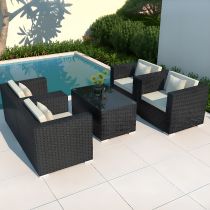 5-Piece Set (4 Chairs & Coffee Table)