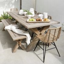 Table & Bench & Chair *4