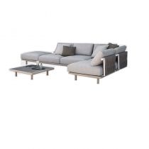 4-Piece Set (2 Loveseats&Coffee Table& Ottoman)