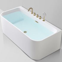 Baignoire & Ensemble Cinq Pièces Doré