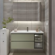 Lavabo + Robinet + Meuble Miroir