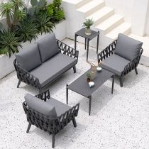 5-Piece Set (2 Chairs & Loveseats & Coffee Table & Side Table)