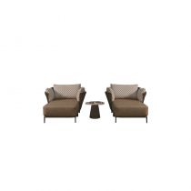 3-Piece Set (2 Chaise Lounge & Coffee Table)