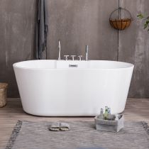 Baignoire avec Ensemble de 5 Pièces en Argent