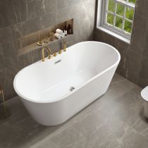 Vasca da Bagno + Set 5 Pezzi Gold