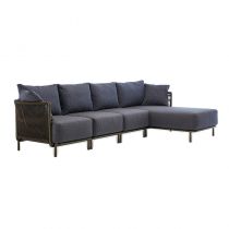 4-Piece Set (2 Middle Sofas & Corner Sofa & Chaise Lounge)