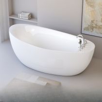 Baignoire avec Ensemble de 5 Pièces en Argent