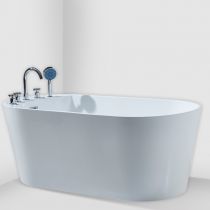 Baignoire avec Ensemble de 5 Pièces en Argent