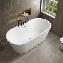 Vasca da Bagno + Set 5 Pezzi Nero