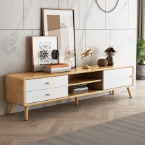 Madera natural - blanco