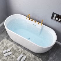 Vasca da Bagno + Set 5 Pezzi Gold