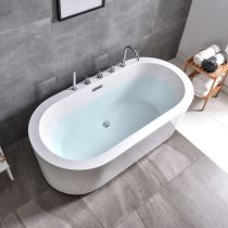 Baignoire avec Ensemble de 5 Pièces en Argent