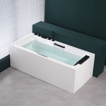 Vasca da Bagno + Set 5 Pezzi Nero