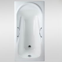 Vasca da bagno+scarico cromato