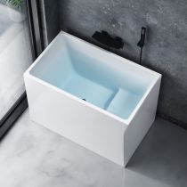 Wanna+czarna ścienna bateria wannowa