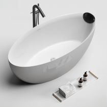 Wanna+czarna bateria wolnostojąca