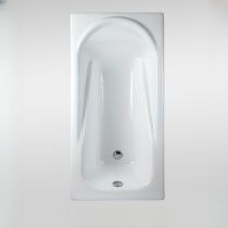 Vasca da bagno+scarico cromato