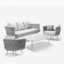 4-Piece Set(2 Chairs & 1 3-person Sofa & 1 Coffee Table)