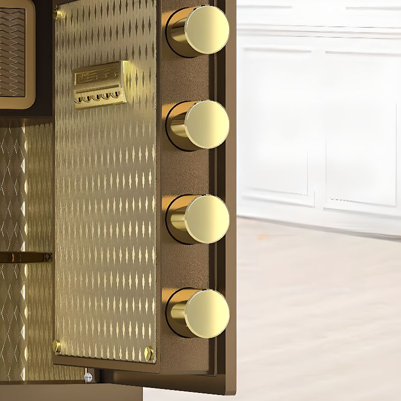 Steel Security Safe with Battery, Rust Resistant, Lockable, 12 Hours Fire Resistance, Includes