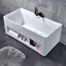 Vasca da Bagno + Set Quattro Pezzi Nero