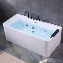 Banheira+conjunto preto de 5 peças+hidromassagem